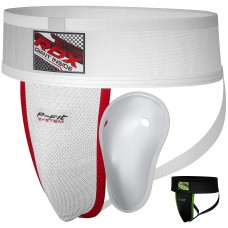 RDX H1 Groin Guard with Gel Cup - M / White