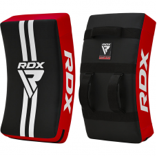 RDX T1 Curved Kick Shield with Nylon Handles - Red