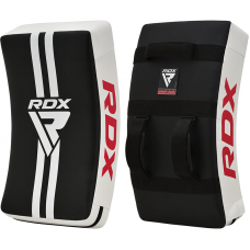 RDX T1 Curved Kick Shield with Nylon Handles - White