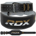 RDX 6 Inch Leather Gym Belt - S / Black