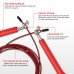 RDX C5 Adjustable Skipping Rope - Red