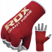 RDX HY Inner Gloves Elasticated Half Finger for Boxing, MMA Knuckle Protection OEKO-TEX® Standard 100 certified - Black / S