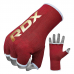 RDX HY Inner Gloves Elasticated Half Finger for Boxing, MMA Knuckle Protection OEKO-TEX® Standard 100 certified - Black / S