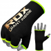 RDX HY Inner Gloves Elasticated Half Finger for Boxing, MMA Knuckle Protection OEKO-TEX® Standard 100 certified - Red / L
