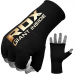 RDX HY Inner Gloves Elasticated Half Finger for Boxing, MMA Knuckle Protection OEKO-TEX® Standard 100 certified - Red / L