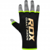 RDX HY Inner Gloves Elasticated Half Finger for Boxing, MMA Knuckle Protection OEKO-TEX® Standard 100 certified - Red / L