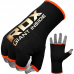 RDX HY Inner Gloves Elasticated Half Finger for Boxing, MMA Knuckle Protection OEKO-TEX® Standard 100 certified - Blue / L