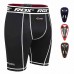 RDX X14 Compression Shorts with Groin Guard - Red / XL