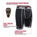 RDX X14 Compression Shorts with Groin Guard - Blue / L