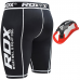 RDX X14 Compression Shorts with Groin Guard - Blue / L