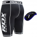 RDX X14 Compression Shorts with Groin Guard - Blue / L