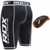 RDX X14 Compression Shorts with Groin Guard - Blue / L