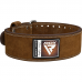 RDX 4PN Suede Leather Brown Powerlifting Belt - S / Brown