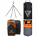 RDX F12 4ft / 5ft 3-in-1 Punch Bag u0026 Mitts Black / Orange / Gray / White Set - Filled / 4 ft