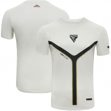 RDX T17 Aura Short Sleeve White T-Shirt - S / Golden