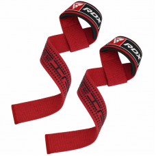 RDX S4 Weightlifting Wrist Straps - Red