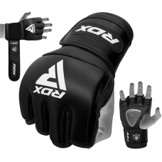RDX F1 4oz MMA Grappling Gloves - Black / L
