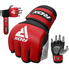 RDX F1 4oz MMA Grappling Gloves - Red / XL