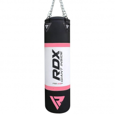RDX X4 4ft 4-in-1 Punch Bag with gloves u0026 wall Bracket Set - Unfilled