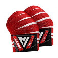 RDX K4 Weightlifting Knee Wraps OEKO-TEX® Standard 100 certified - Red