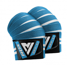 RDX K4 Weightlifting Knee Wraps OEKO-TEX® Standard 100 certified - Sky Blue