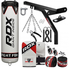 RDX F1 4ft / 5ft 17-in-1 Punch Bag with Bag Mitts Set - Filled / 5 ft