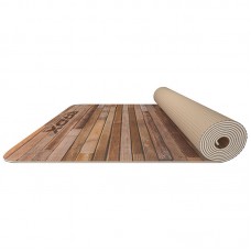 RDX D4 Iris 6mm PVC Yoga Mat Rustic Wood