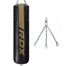 RDX F6 4ft / 5ft 2-in-1 KARA Training Punching Bag Set - Filled / 5 ft / Golden