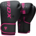 RDX F6 Kara Boxing Training Gloves Black - Black / 12oz