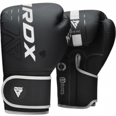 RDX F6 Kara Boxing Training Gloves Black - White / 16oz