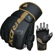 RDX F6 KARA MMA Grappling Gloves - Golden / M