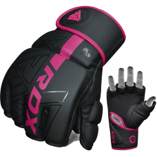 RDX F6 KARA MMA Grappling Gloves - Pink / L