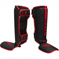 RDX F6 KARA MMA Shin Instep Guards - Red / S