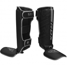 RDX F6 KARA MMA Shin Instep Guards - Silver / XL