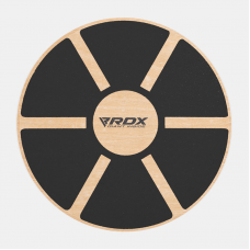 RDX W1 Wooden Wobble Round Balance Board - Black