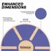 RDX W1 Wooden Wobble Round Balance Board - Blue