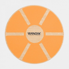 RDX W1 Wooden Wobble Round Balance Board - Orange