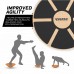 RDX W1 Wooden Wobble Round Balance Board - Orange