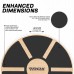 RDX W1 Wooden Wobble Round Balance Board - Orange