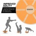 RDX W1 Wooden Wobble Round Balance Board - Orange