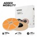 RDX W1 Wooden Wobble Round Balance Board - Orange