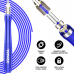 RDX W2 Adjustable 10.3ft Skipping Rope with Non-Slip Aluminum Handles - Blue