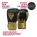 RDX L2 Mark Pro Sparring Boxing Gloves Hook and loop Black / Golden - 16oz / Silver