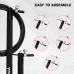 RDX C3 Adjustable 10.3ft Skipping Rope with Non-Slip Handles - Black