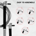 RDX C3 Adjustable 10.3ft Skipping Rope with Non-Slip Handles - Silver