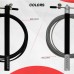 RDX C3 Adjustable 10.3ft Skipping Rope with Non-Slip Handles - Silver