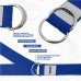RDX P8 Non-Slip Cotton Yoga Strap with Rust Proof Steel D-Ring Buckle - Black