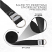 RDX P8 Non-Slip Cotton Yoga Strap with Rust Proof Steel D-Ring Buckle - Black