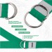 RDX P8 Non-Slip Cotton Yoga Strap with Rust Proof Steel D-Ring Buckle - Black