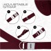 RDX P8 Non-Slip Cotton Yoga Strap with Rust Proof Steel D-Ring Buckle - Black